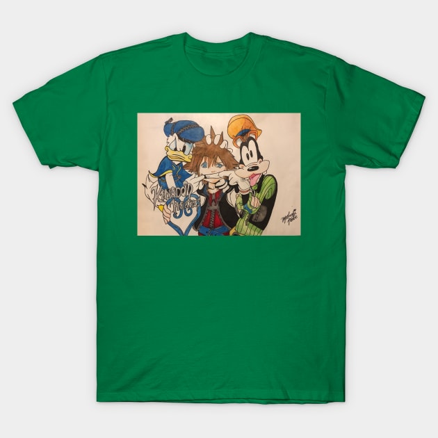 Kingdom Hearts Friends T-Shirt by ChibiLevi